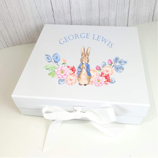 Blue Bunny Ribbon Gift Box  image 0