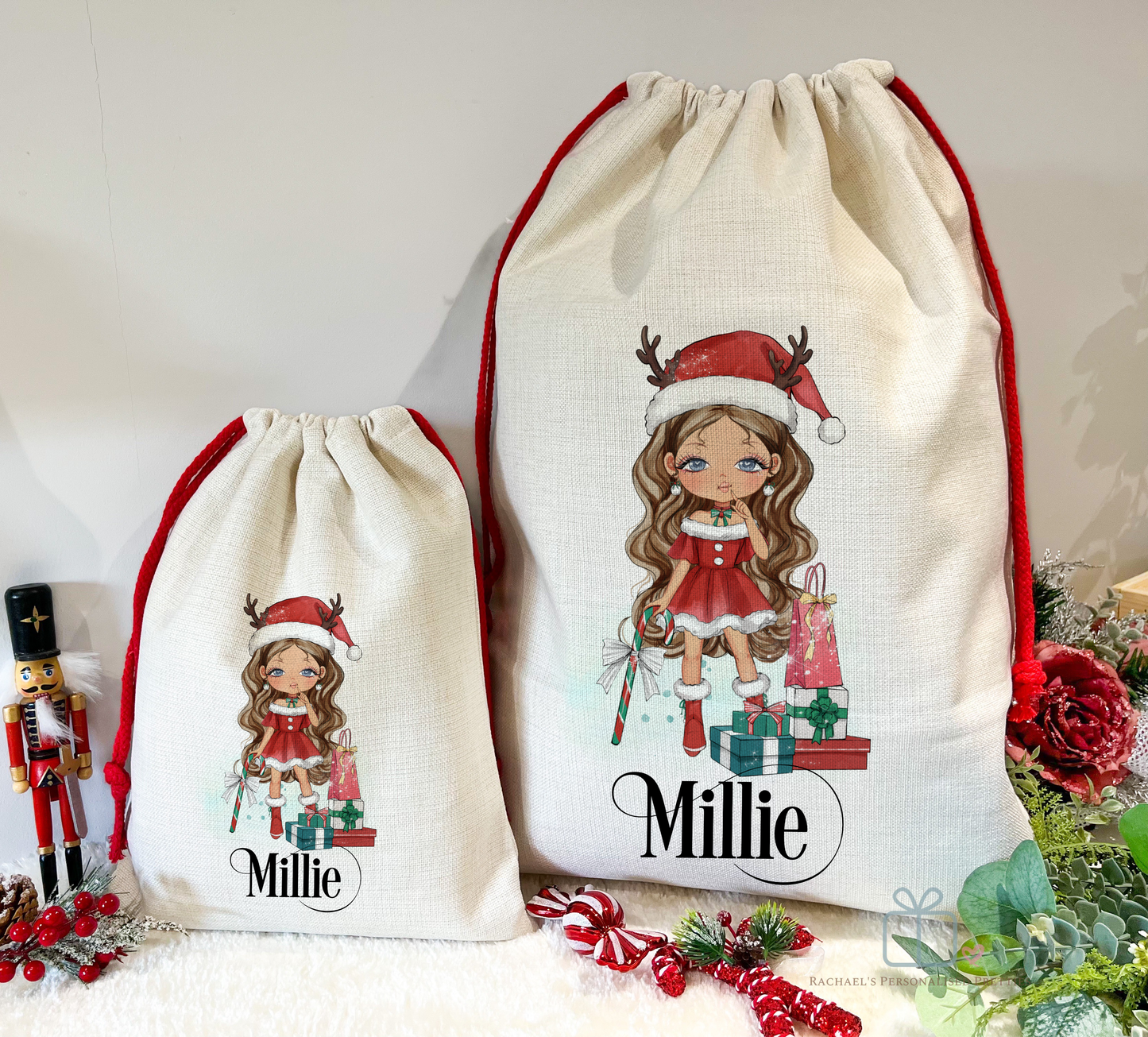 Holly Christmas Sack image 0