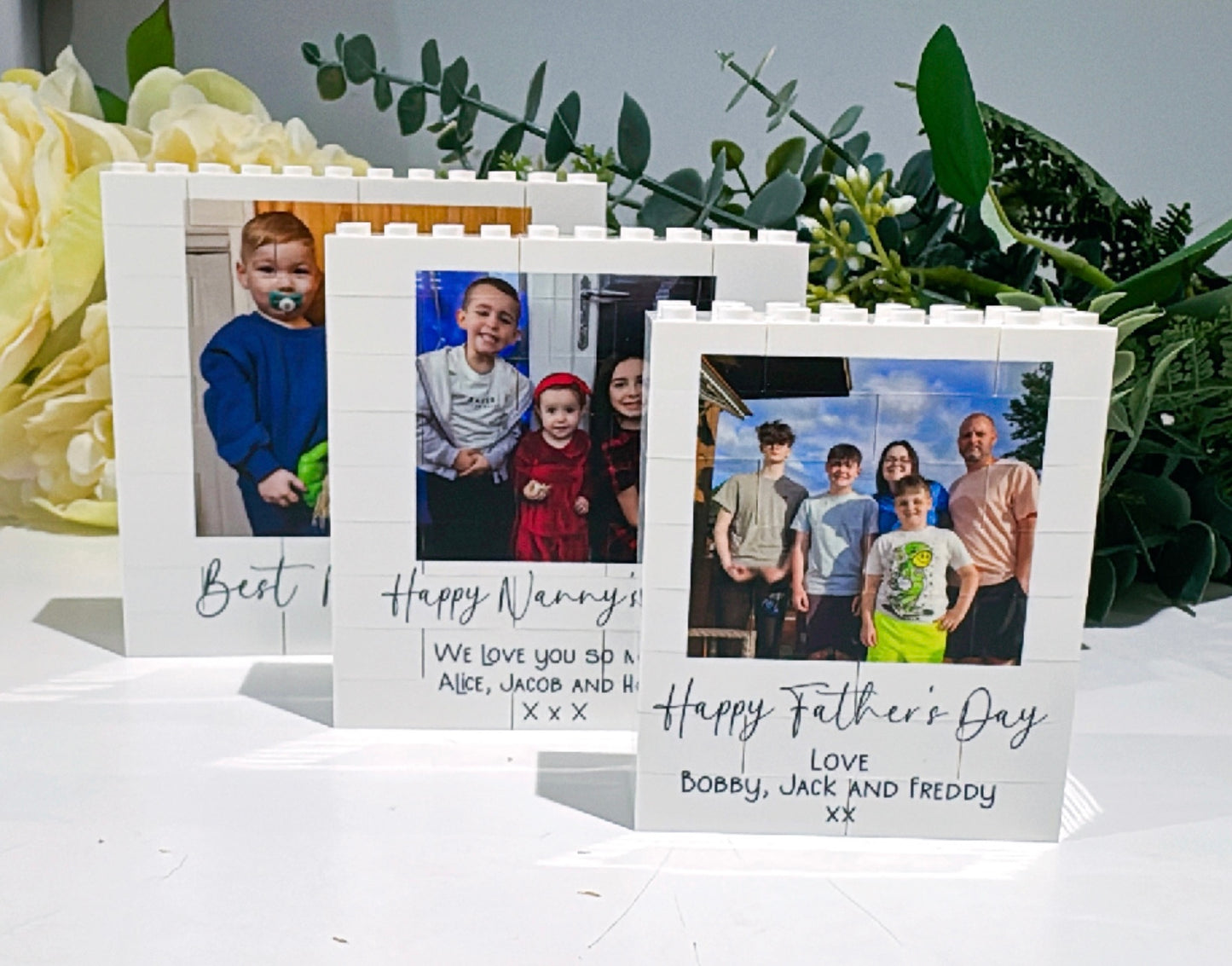 Lego Photo Block with Personalised Message