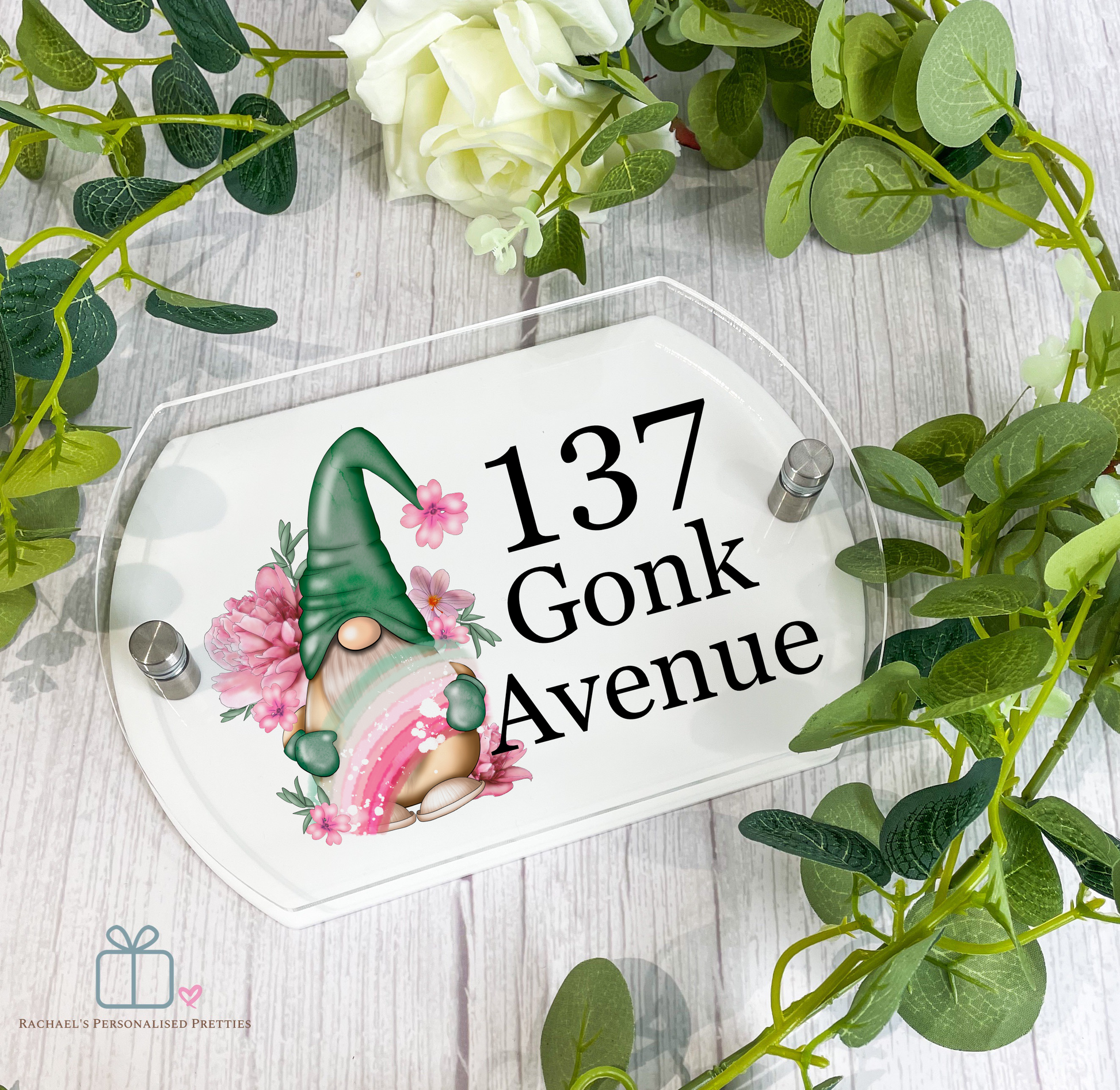 Green & Pink Gonk Door Number image 0