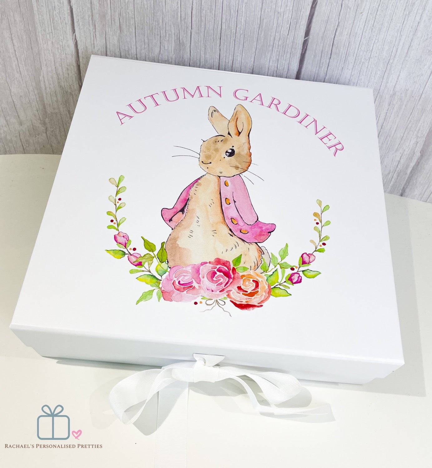 Pink Bunny Ribbon Gift Box  image 0