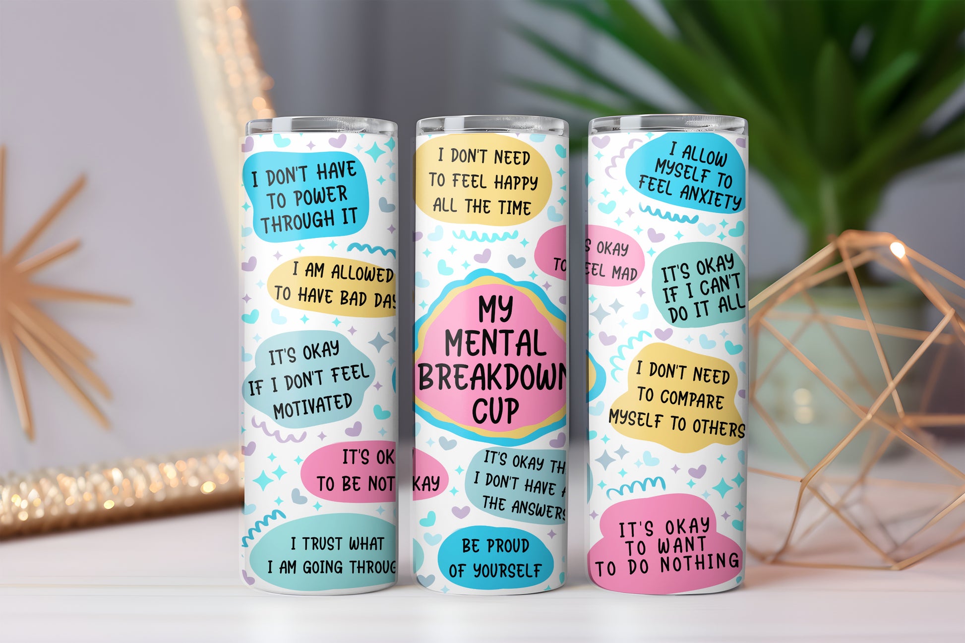 Mental Health Tumbler - Bright image 0