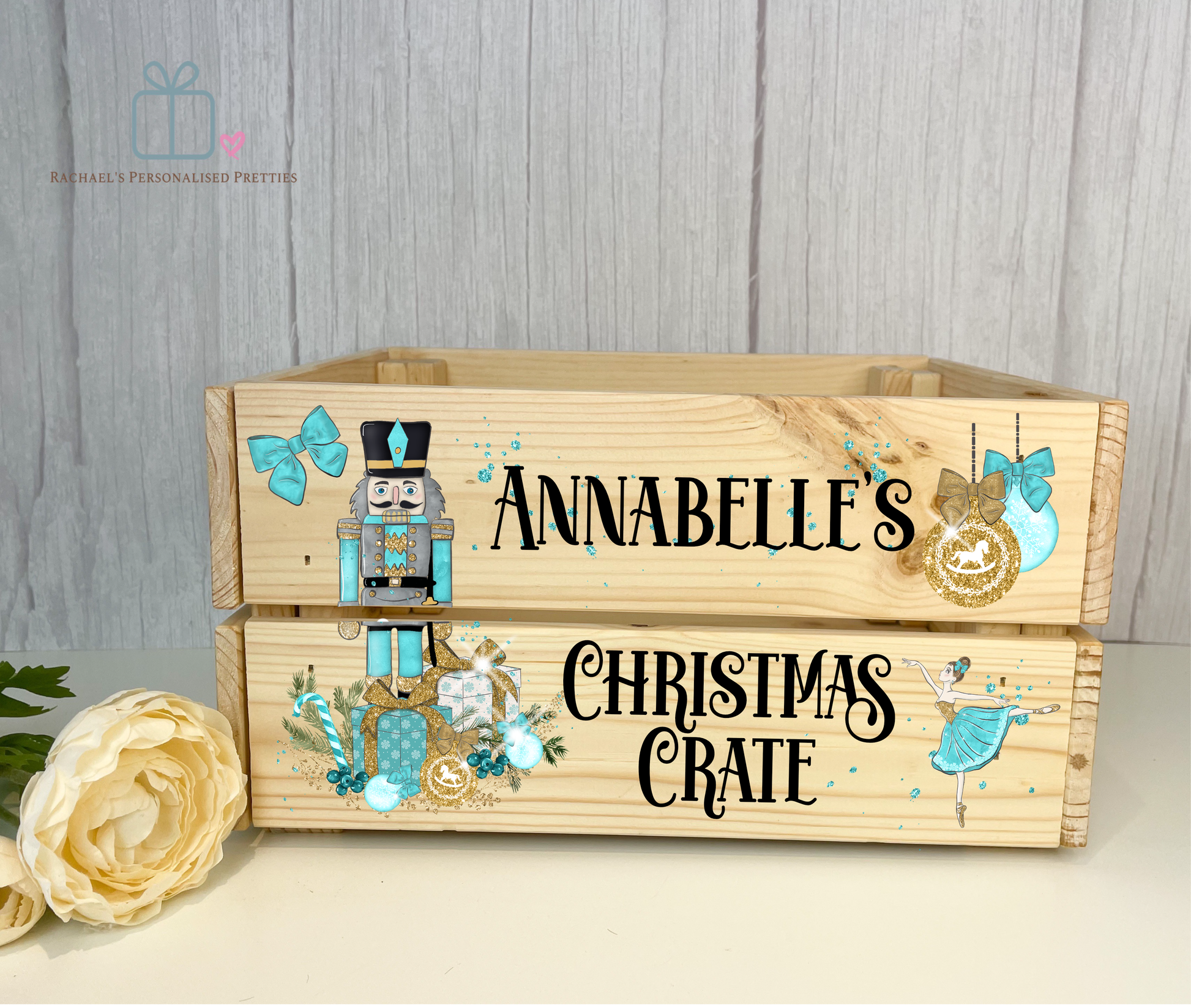 Green Nutcracker Christmas Crate image 0