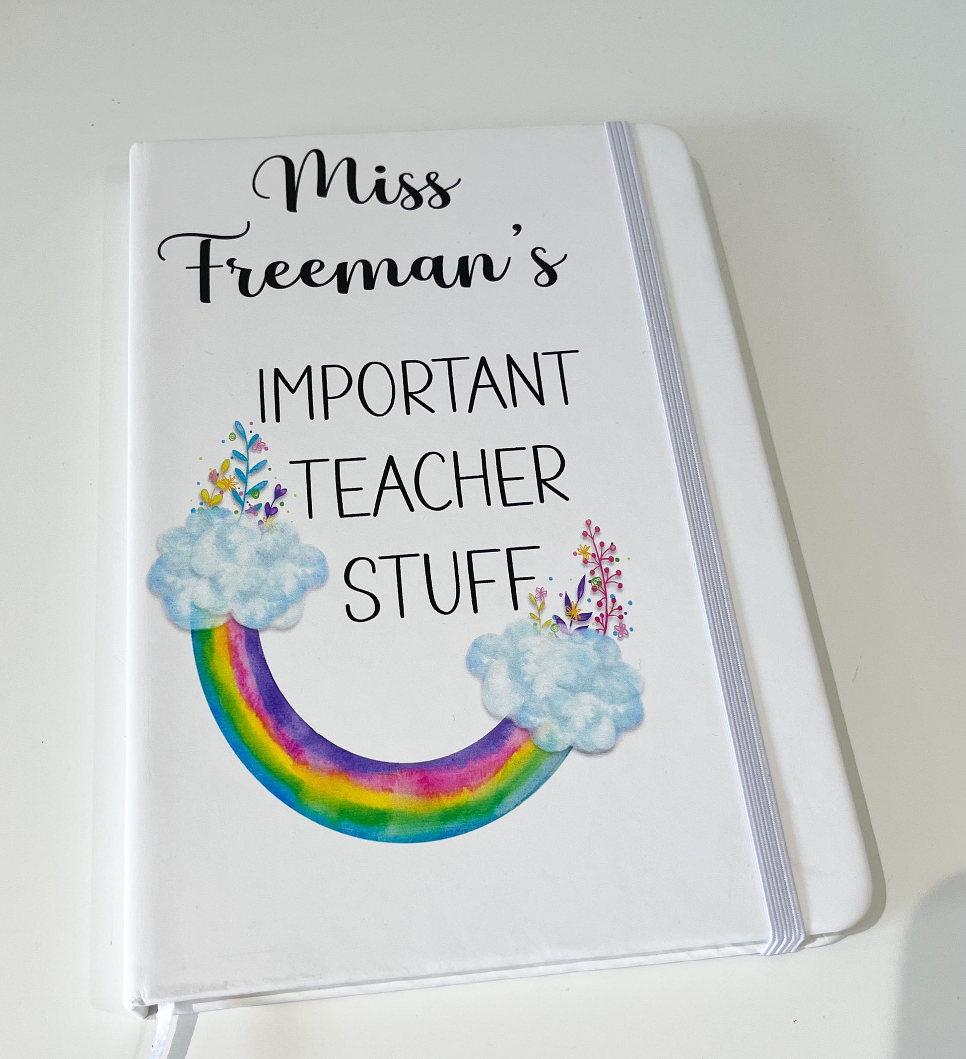 Teachers Note Book Gift - Blooming Rainbow image 4