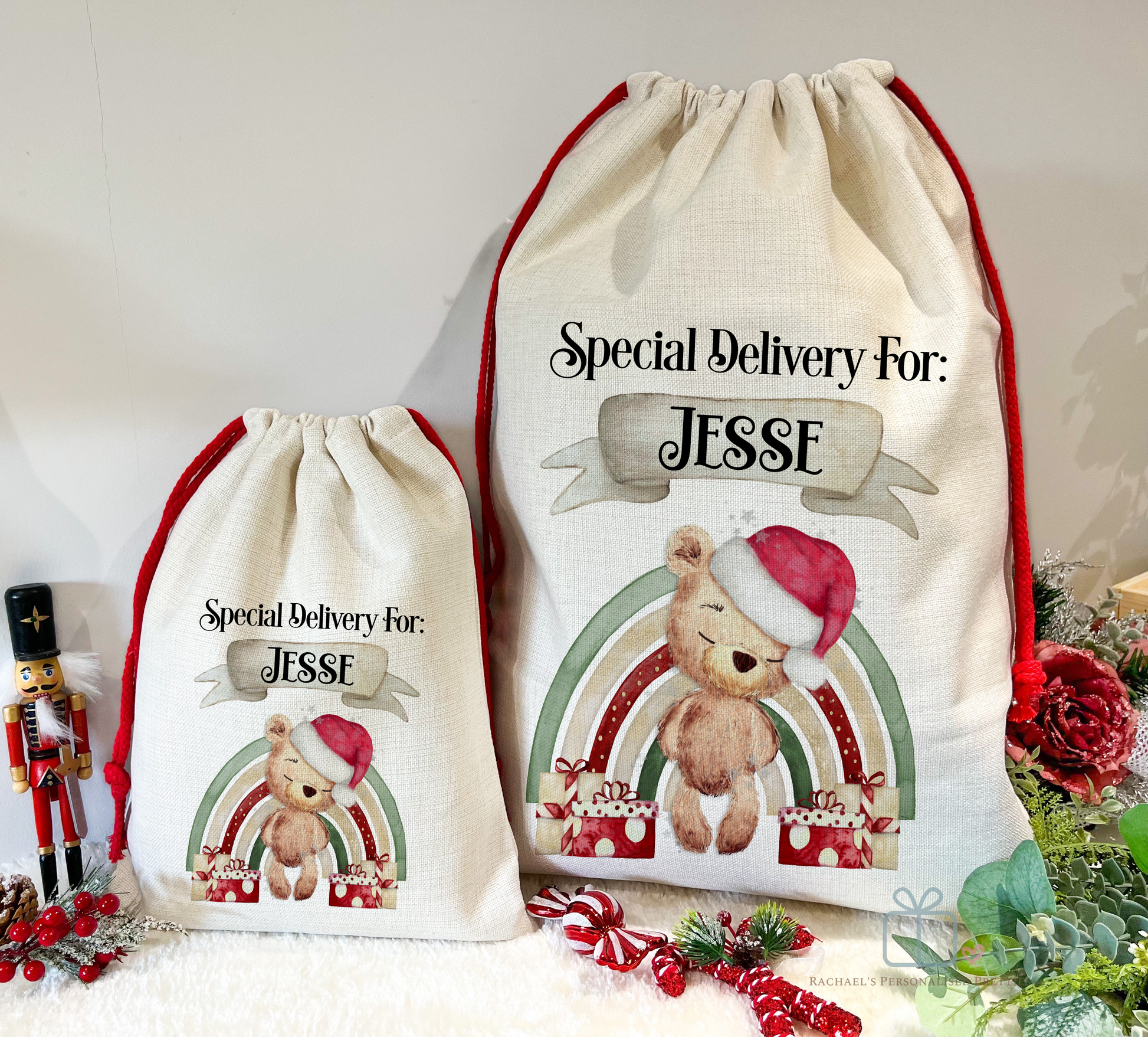 Teddy Bear Christmas Sacks image 0