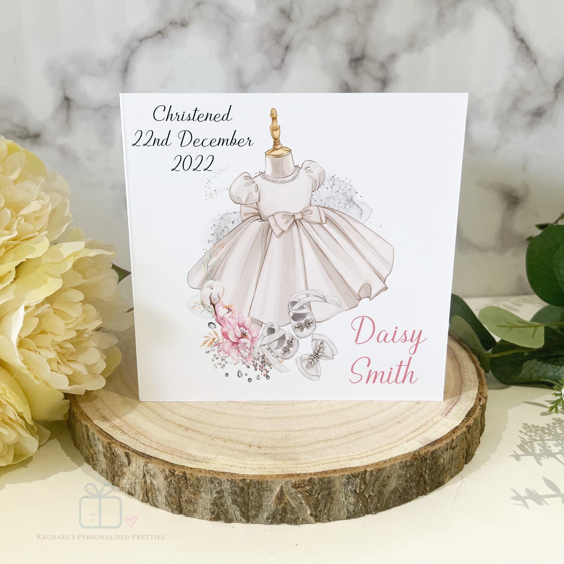 Personalised Girls Christening Keepsake Gift Box image 2