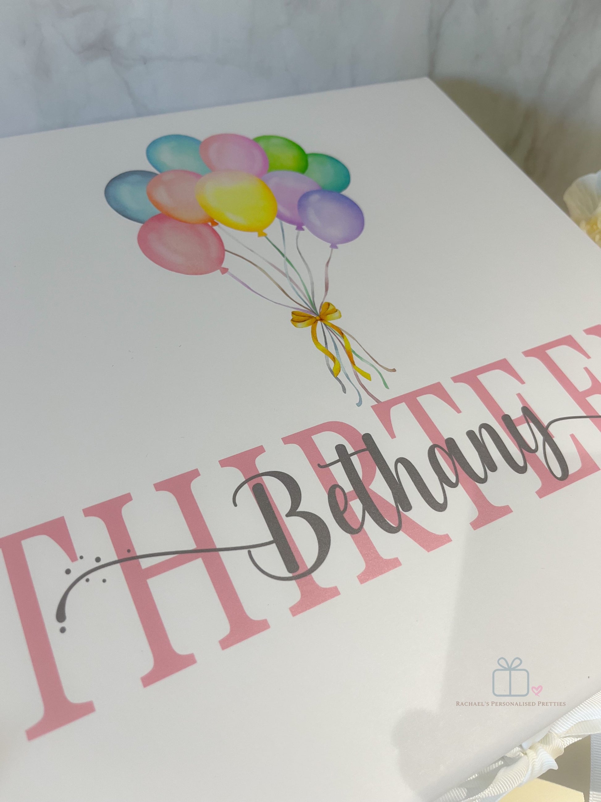 Any Age Birthday Gift Box - Balloon Bouquet image 5