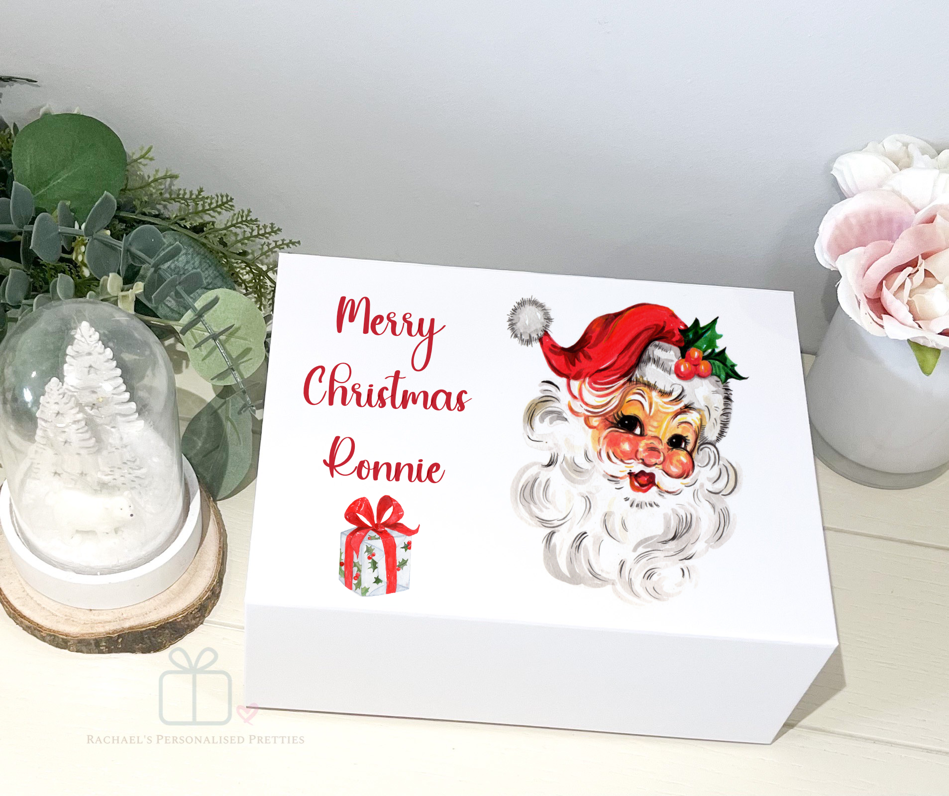 Christmas Santa Head Box - Small Deep Box image 0