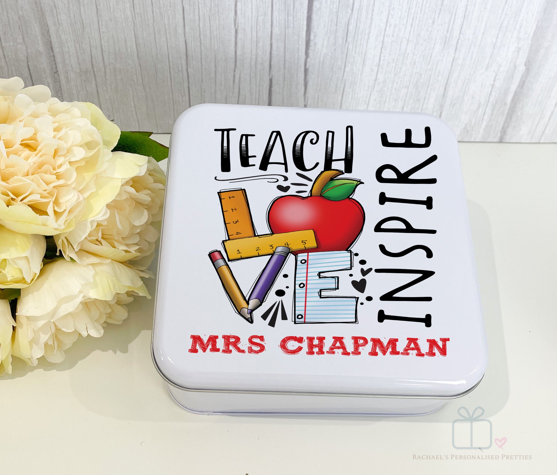 Teach Love Inspire Square Tin image 0