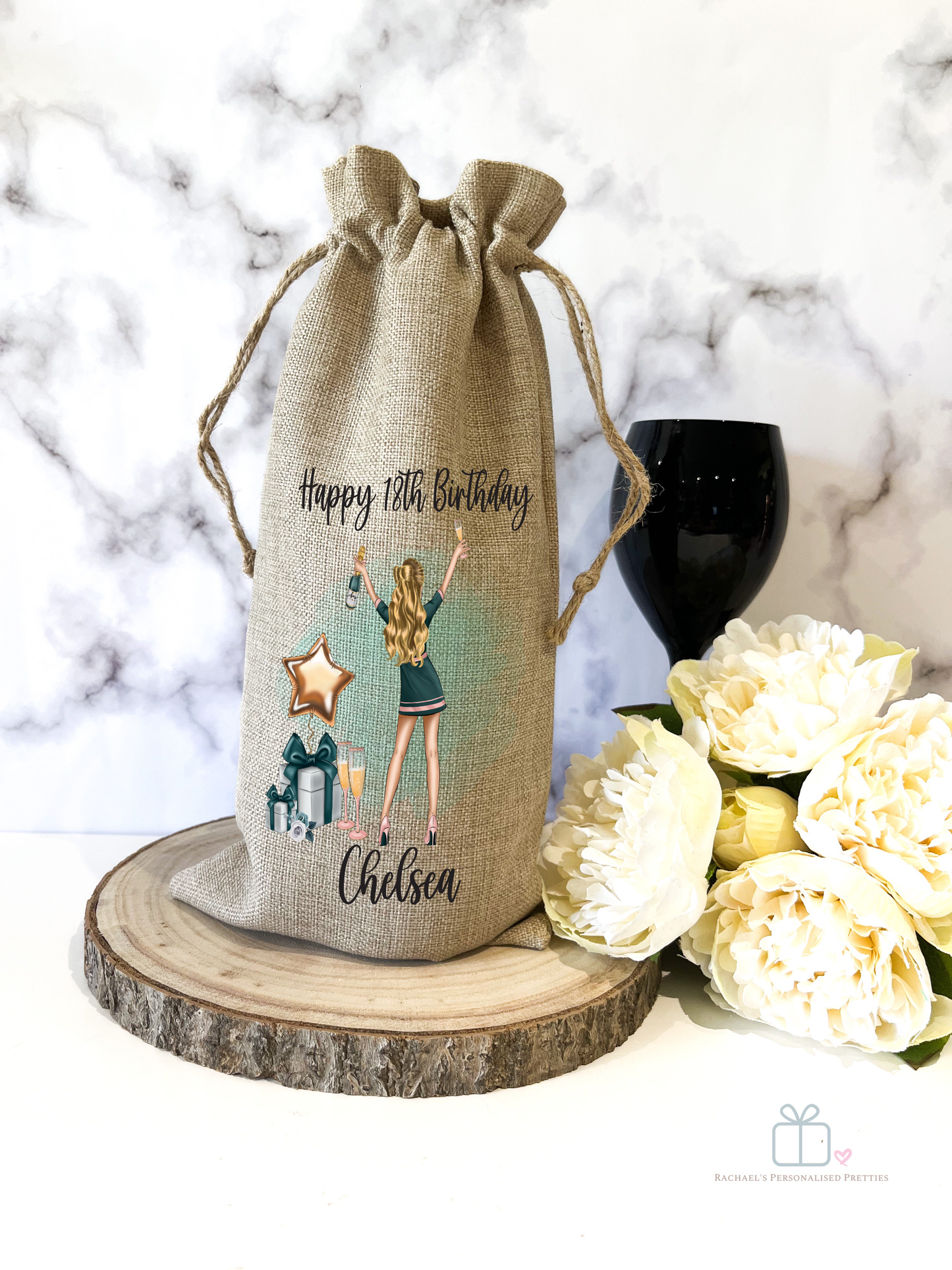 Personalised Bottle Bag - Any age image 0