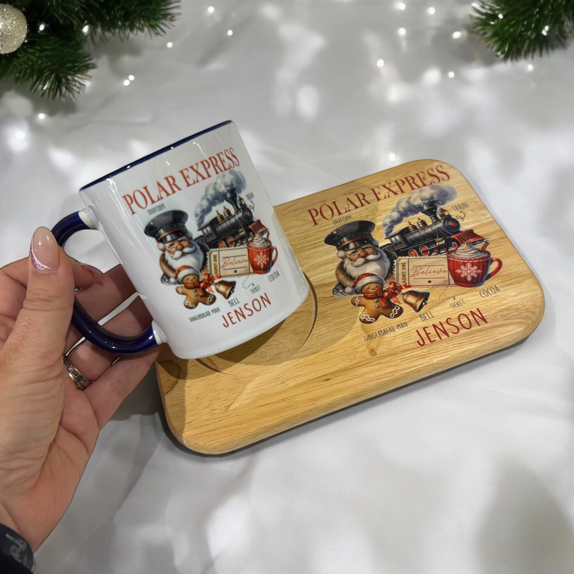 Polar express tea & biscuit snack board  image 0