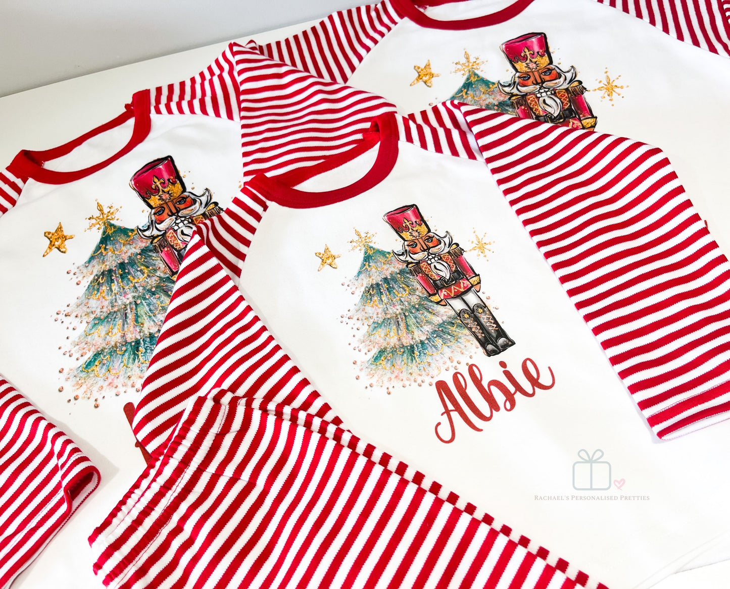 Personalised Christmas Nutcracker Pyjamas 100% Cotton image 1