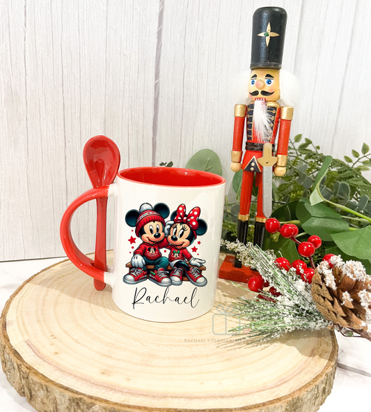 Christmas Mickey & Minnie Mug image 0