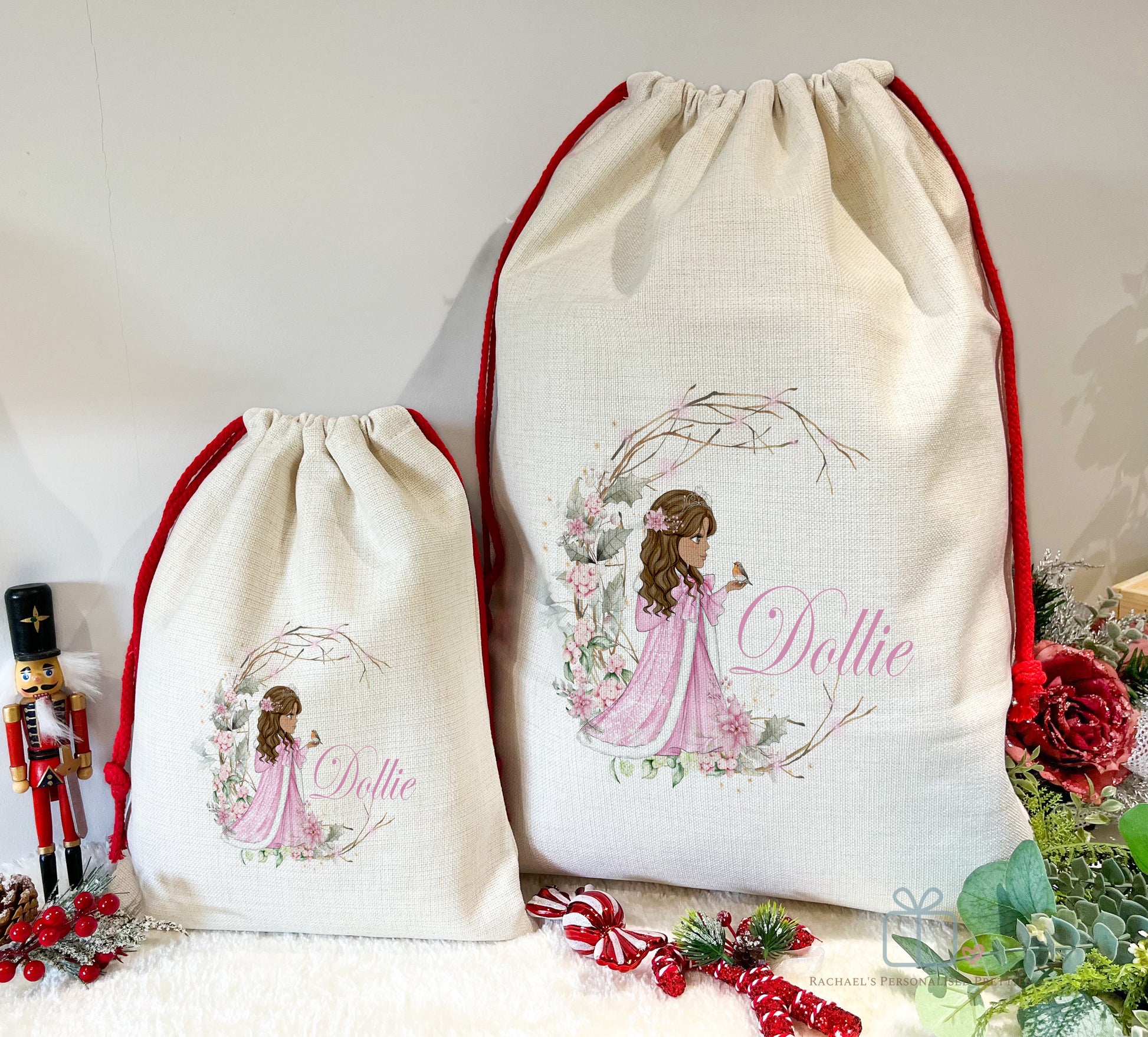 Snowberry Girl Christmas Sack image 0