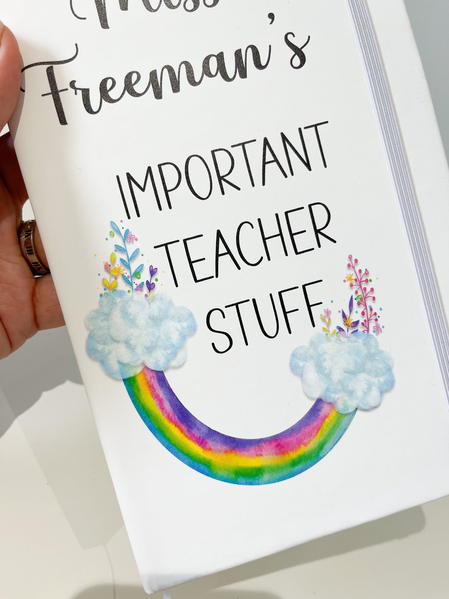 Teachers Note Book Gift - Blooming Rainbow image 2