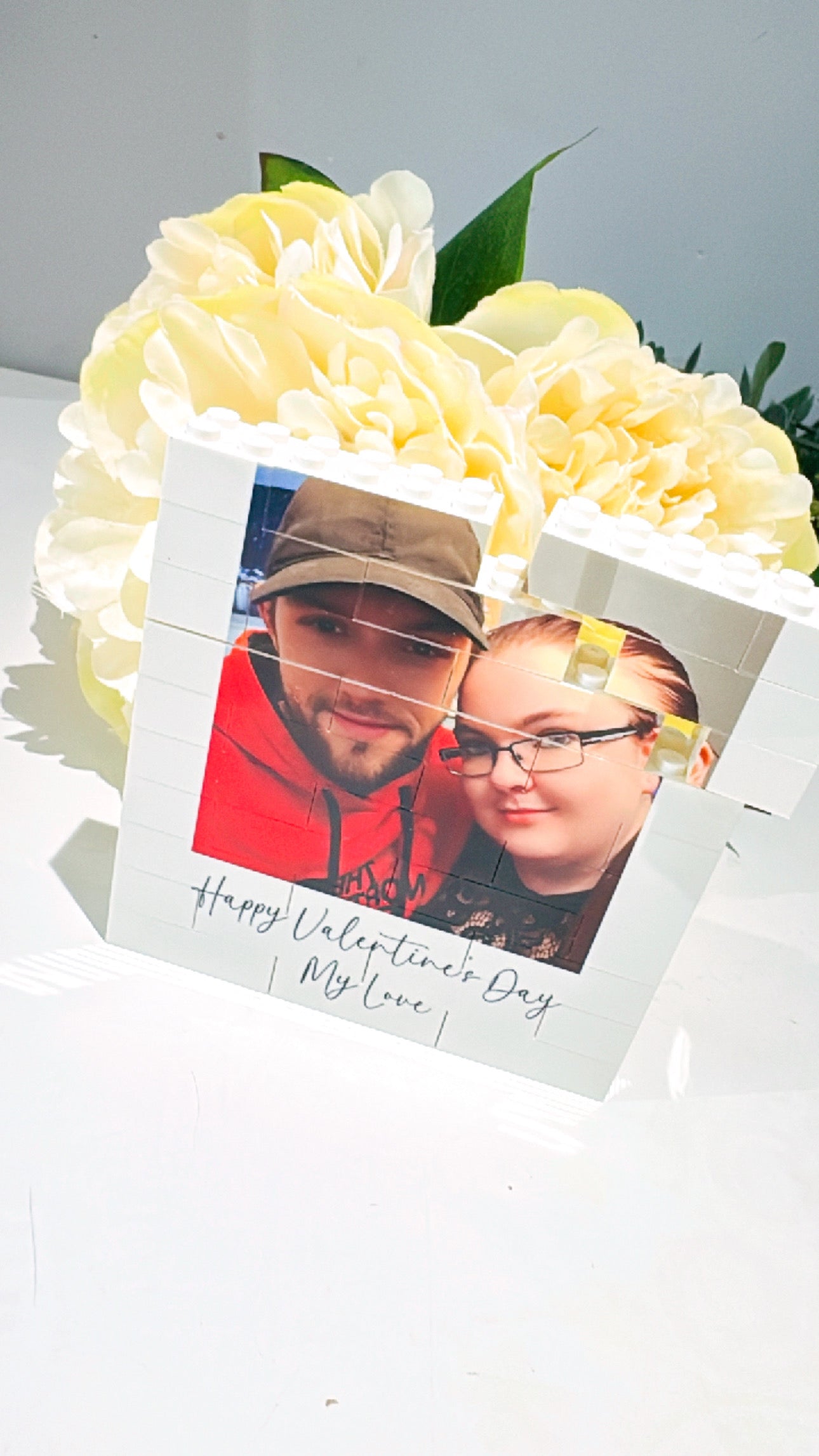 Lego Photo Block with Personalised Message