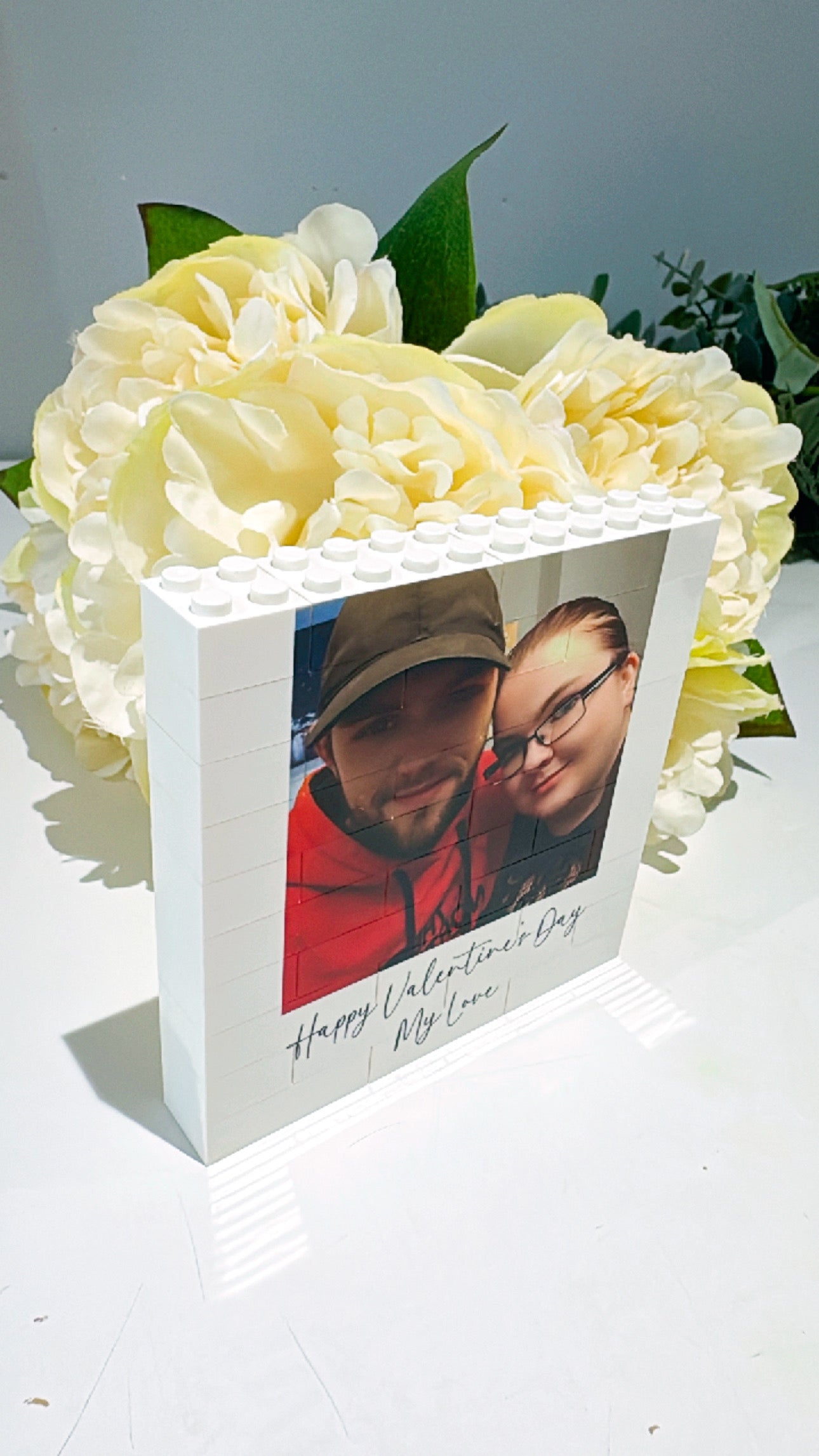 Lego Photo Block with Personalised Message