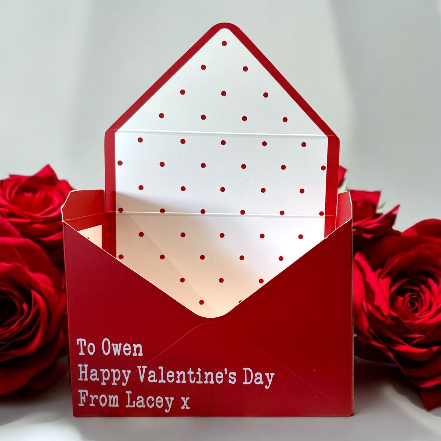 Red Valentines Envelope Box