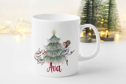 Christmas Ballerina Mug - Ceramic image 0