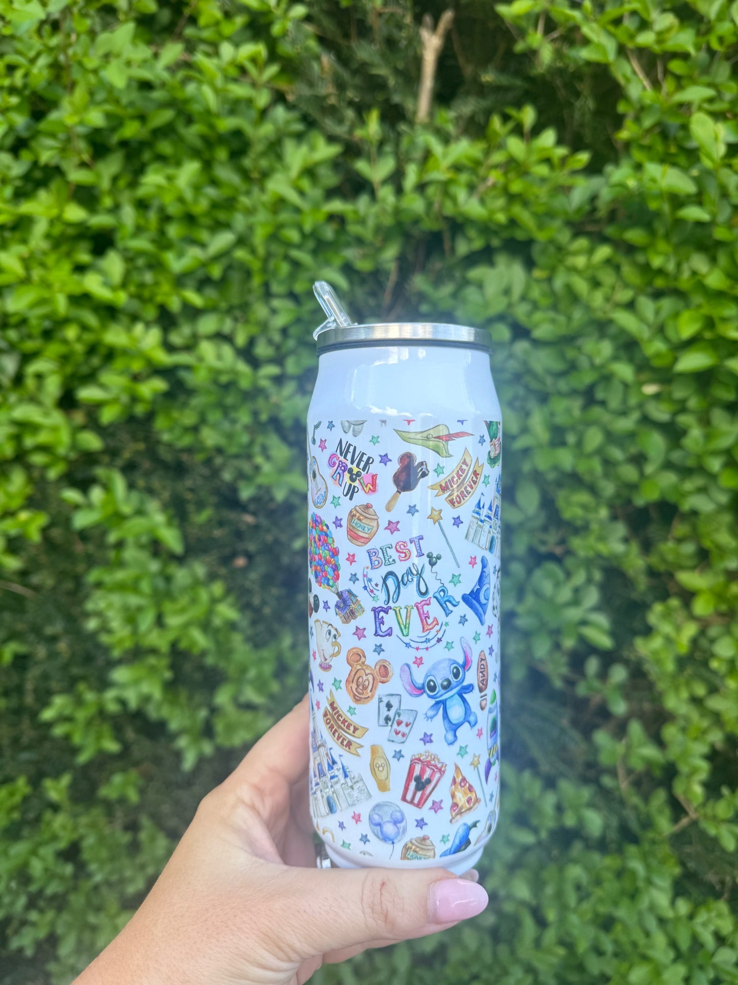 Best day ever Can Style Water bottle with Flip Straw  image 0