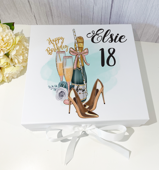 Champagne & Shoes Gift Birthday Box image 0