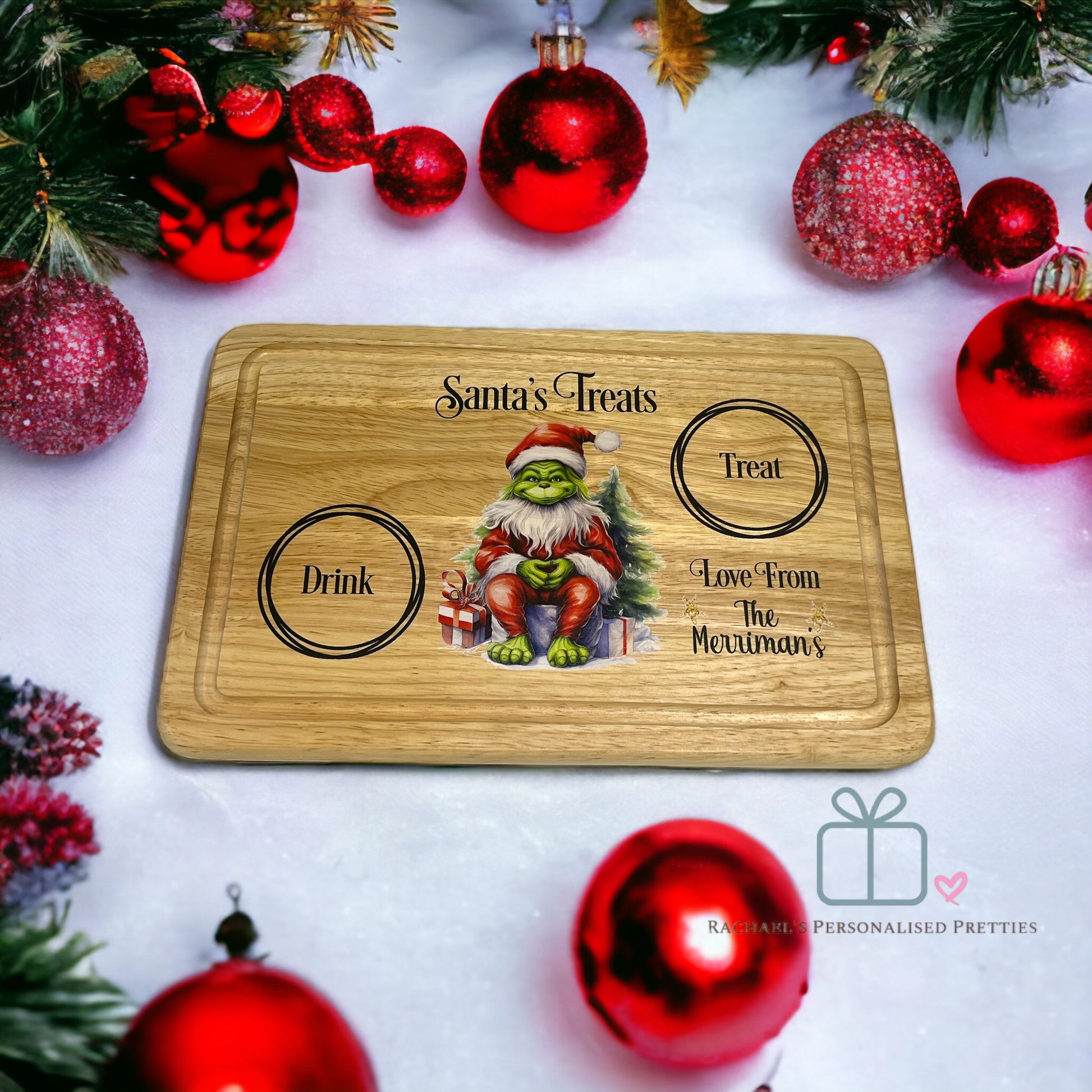 Grinch insipred Santa’s Treat Board image 0