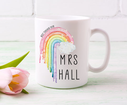 Dripping Rainbow Teachers Mug image 0