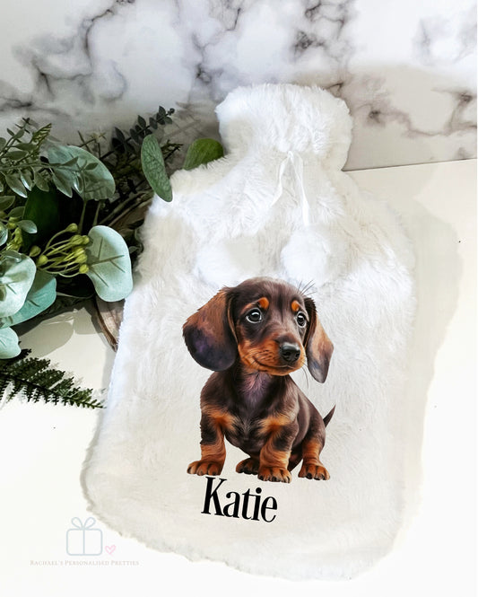 Personalised Red Sausage Dog Hot Water image 0