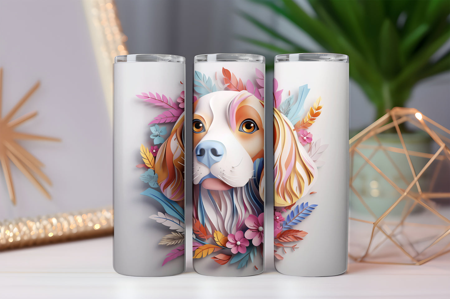 Beagle Skinny Tumbler image 0