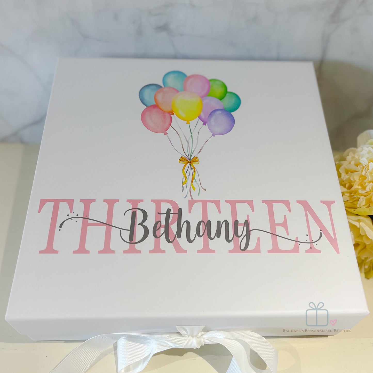 Any Age Birthday Gift Box - Balloon Bouquet image 3