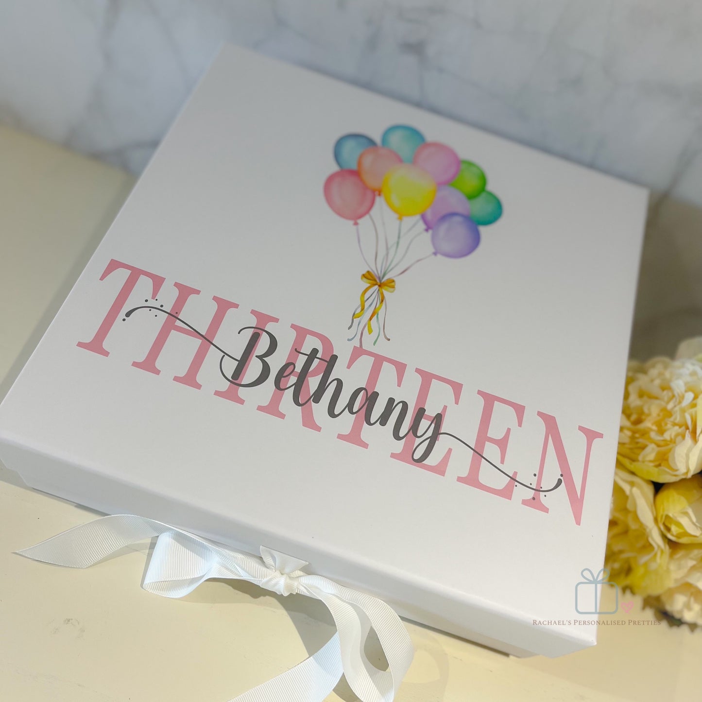 Any Age Birthday Gift Box - Balloon Bouquet image 4