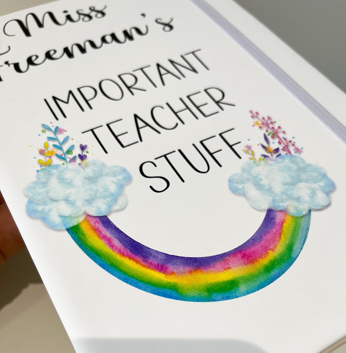 Teachers Note Book Gift - Blooming Rainbow image 3