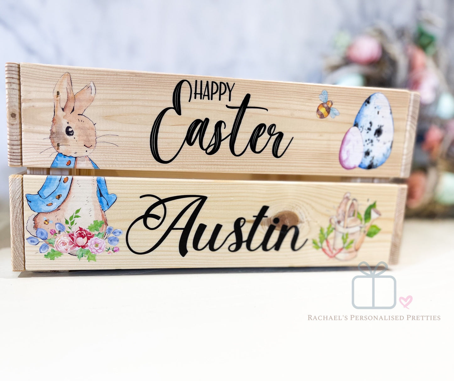 Blue Rabbit Easter Crate image 2