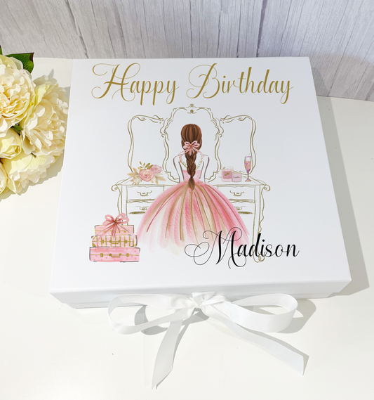 Dressing Table Girl Birthday Box image 0